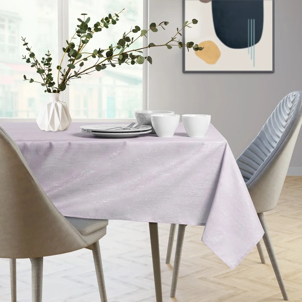 Okrúhly obrus AmeliaHome VESTA fialový