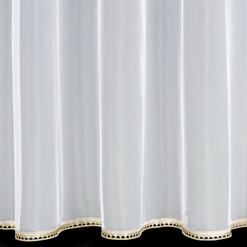 ZÁCLONA NA KRÚŽKOCH CASSIE 300X150 CM BIELA