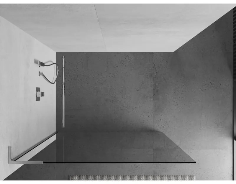 Mexen Kioto L, sprchová zástena Walk-In 65 x 200 cm, 8mm číre sklo, chrómový profil, 800-065-103-01-00