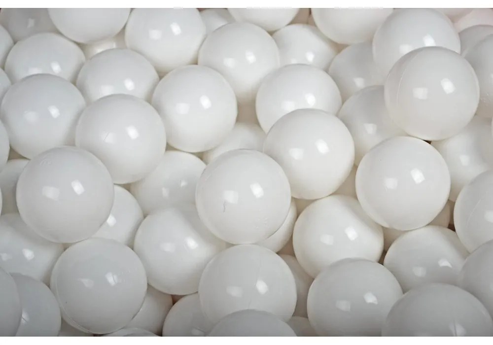 Béžový zamatový bazénik s loptičkami ø 90x30 cm Montessori – Meowbaby