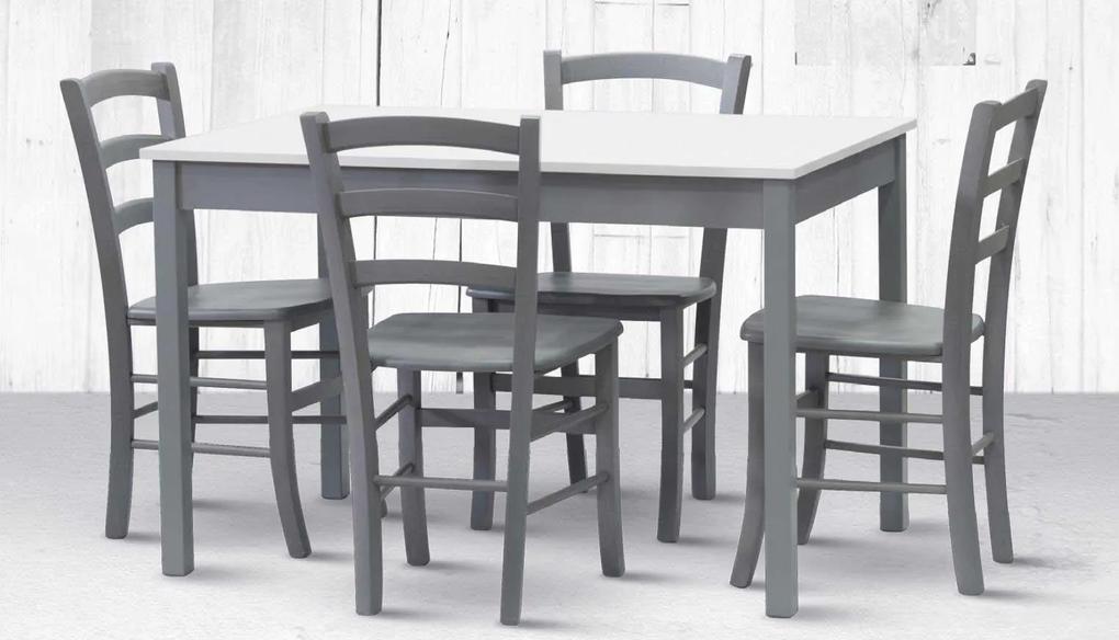 Stima Stôl TWIN Odtieň: Bílá / šedá podnož, Rozmer: 120 x 80 cm