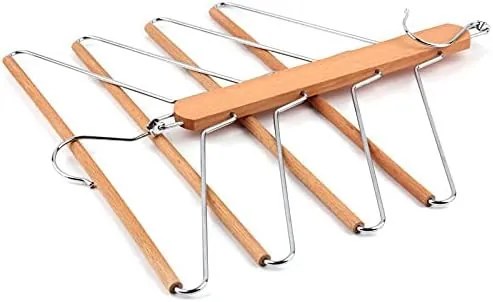 Zeller Present Drevený vešiak na oblečenie, šetrí miesto – nahradí 4 vešiaky