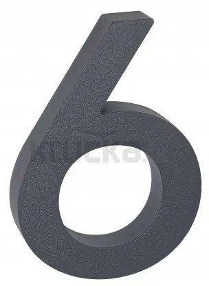 RN.100LV.6.AL.AM.3D číslo "6" antracit