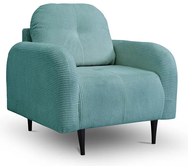 Čalúnené kreslo CLOUDY tyrkysové