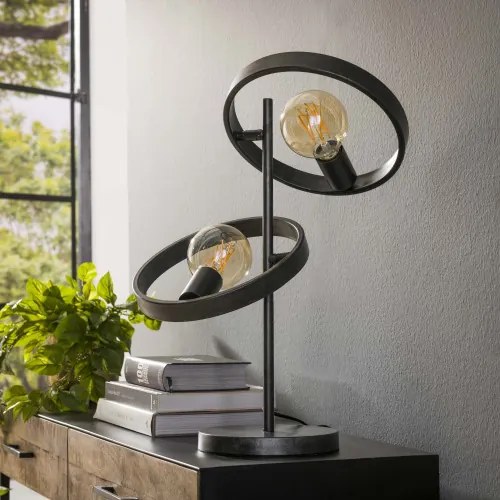 Stolová lampa 84-00 Hover 2L Charcoal  - Komfort-nábytok