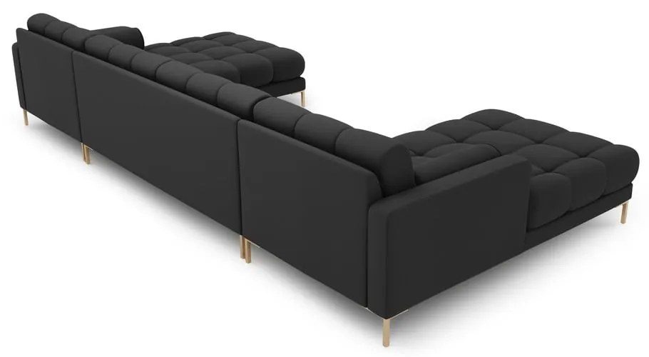 Tmavosivá rohová pohovka do "U" Bali – Cosmopolitan Design