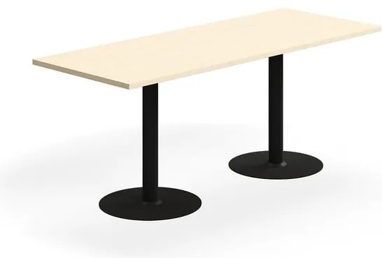 Stôl VERTICUS, 1800x700x720 mm, breza/čierna