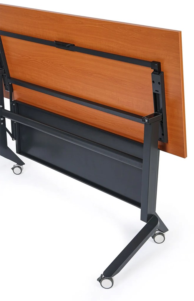 Mobilný stôl PRIMO MOVE, 1400 x 600 mm, čierna podnož, sivá