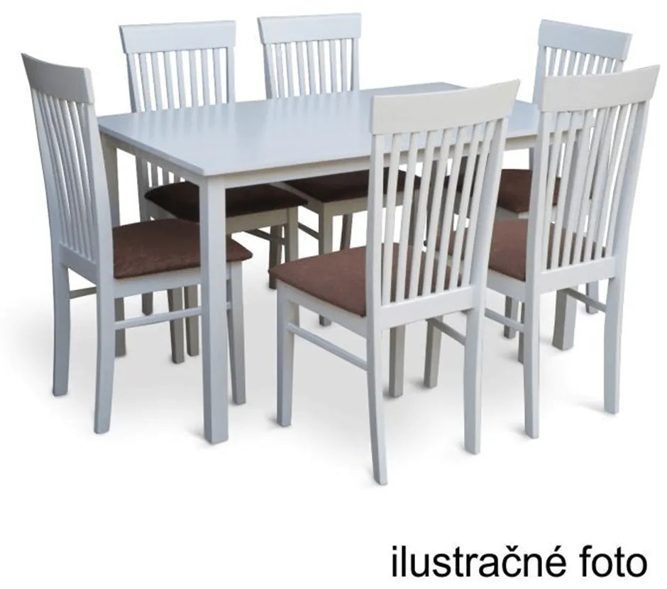 Kondela Jedálenský stôl, biela, 135x80 cm, ASTRO