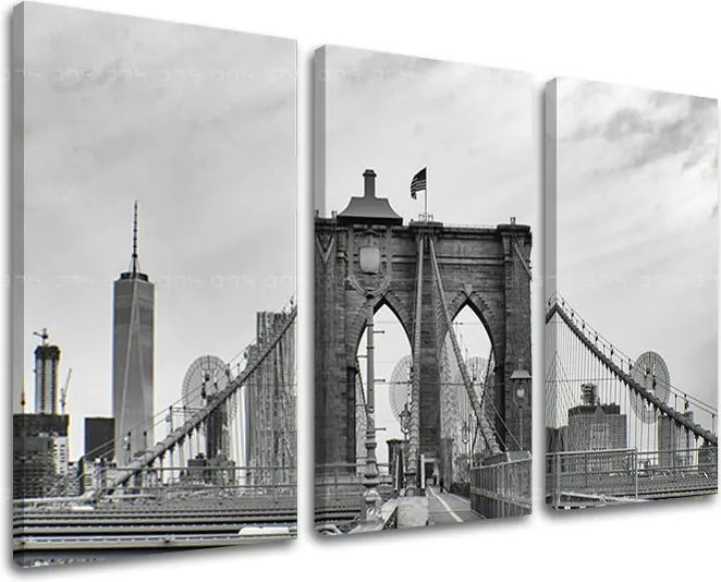 Obraz na stenu 3 dielny MESTO / NEW YORK ME114E30 - 120x80 cm