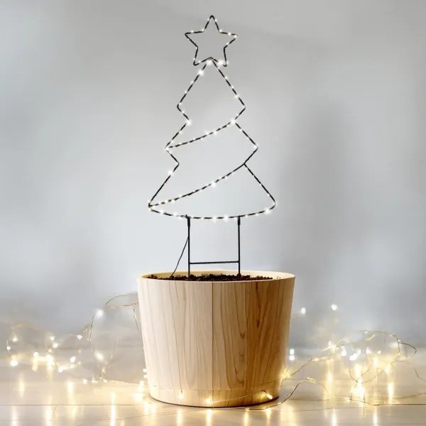 Brilagi - LED Vonkajšia vianočná dekorácia LED/3xAA IP44 68x29 cm stromček