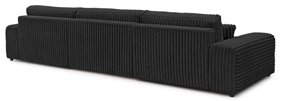 Tmavosivá menčestrová rozkladacia/s úložným priestorom rohová pohovka (do tvaru "U") Sarina – Ropez