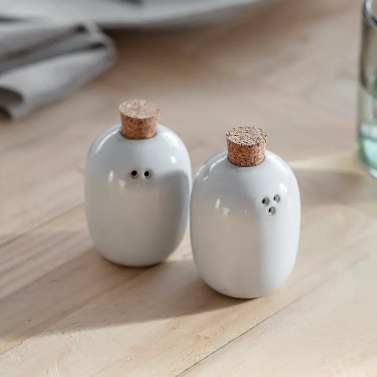 Garden Trading Set soľničky a koreničky Ithaca White