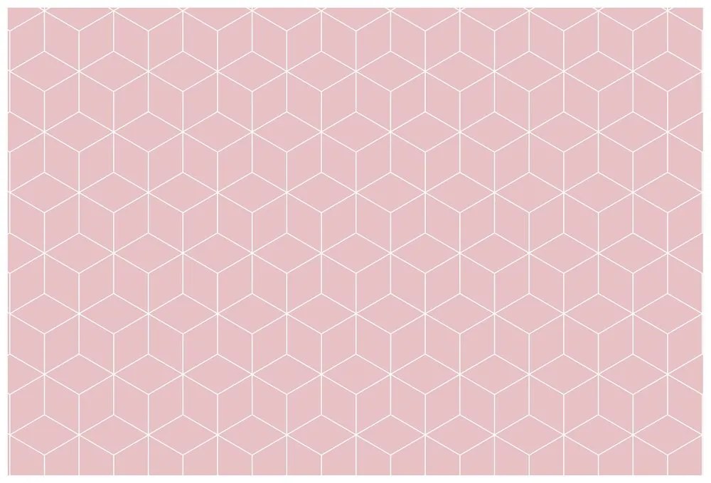Samolepiaca tapeta ružové kocky
