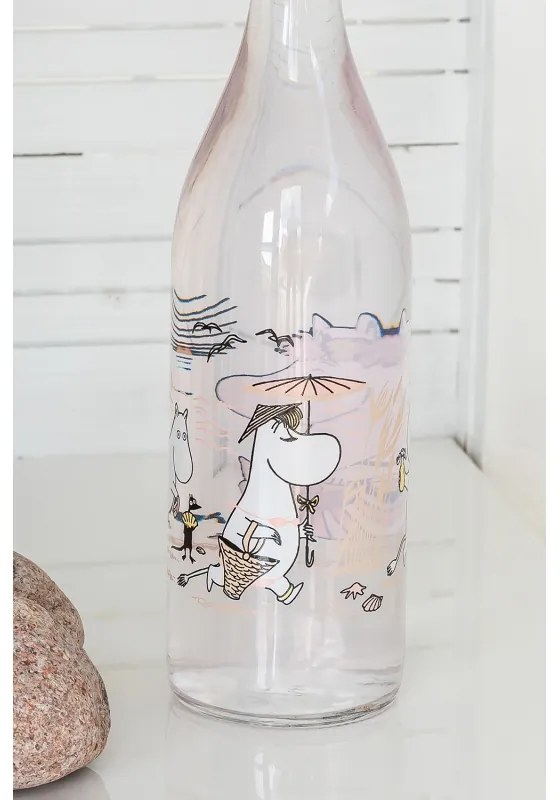 Sklenená fľaša Moomin Beach 1l