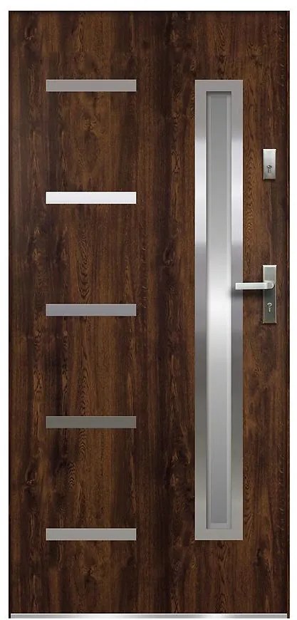 Dvere vchodové Juventus P55 90P ořech
