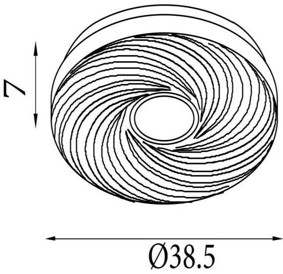 Searchlight 97010-39WH - LED stropné svietidlo AURA, LED/24W/230V, 3000K, priemer 38,5 cm