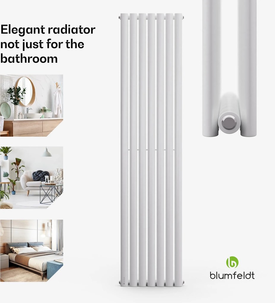 Blumfeldt Tallheo, 41 x 180, radiátor, kúpeľňový radiátor, rúrkový radiátor, 691 W, teplovodný, 1/2