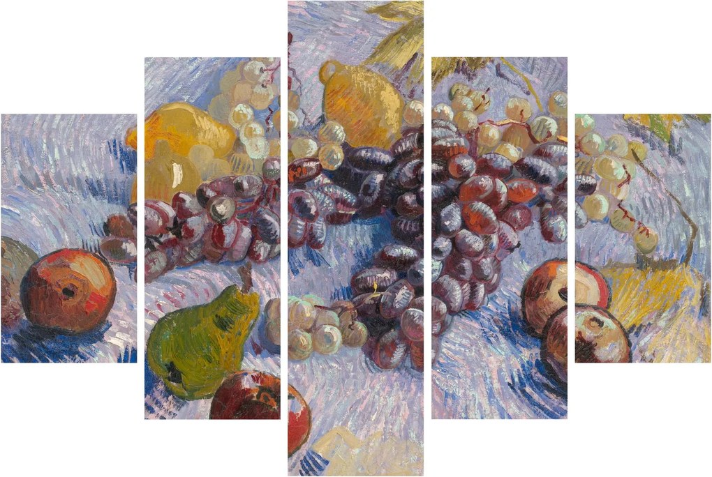 Obraz - Vincent van Gogh, Grapes, Lemons, Pears, and Apples, reprodukcia (150x105 cm)