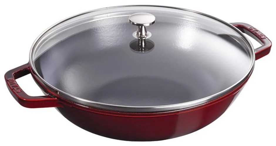 Staub Panvica Wok 30cm vínová 4,19l