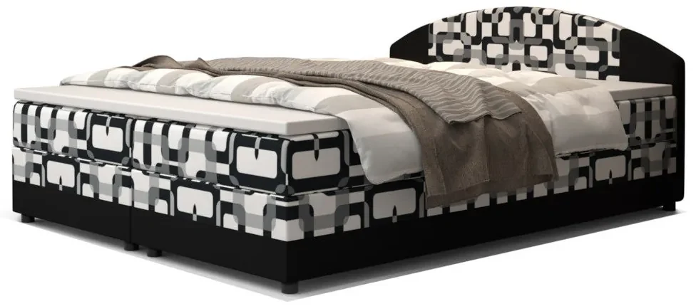 Čalouněná postel boxspring ORAN - damir 2/rainbow 9 / 160x200