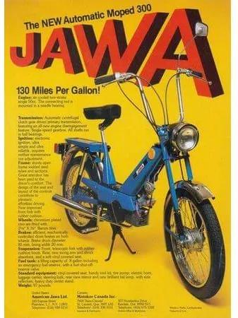 Ceduľa lepší Jawa Moped