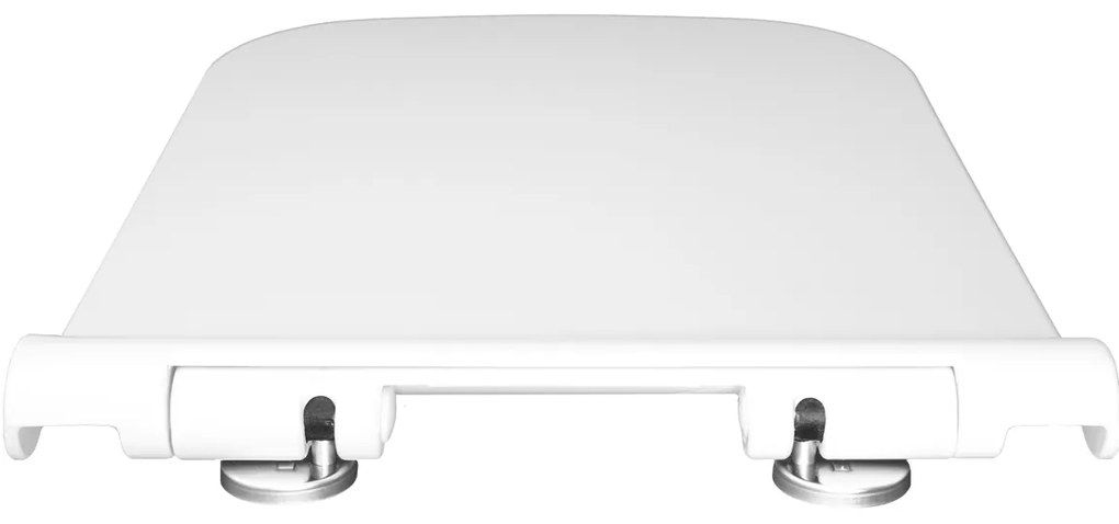 Gamma Viana, toaletné WC sedátko 418(467)x444mm z duroplastu s pomalým zatváraním, biela, ERG-GAM-D6