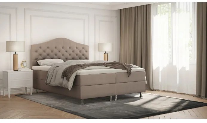 Elegantná posteľ LADY - 120x200, béžová