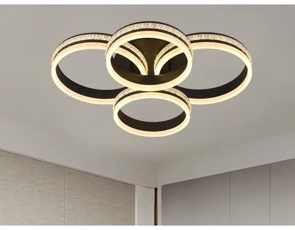 LED stmievateľný prísadený luster LED/150W/230V 3000-6500K + diaľkové ovládanie