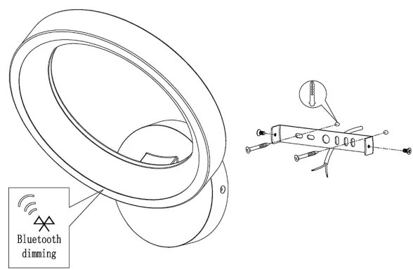Eglo 99028 - LED RGB Stmievateľné nástenné svietidlo MARGHERA-C LED/16W/230V
