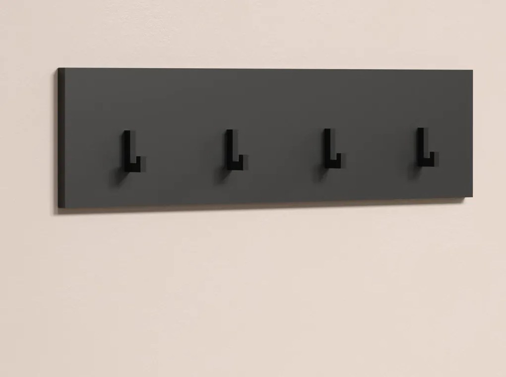 Nástenný vešiak na šaty Esteban, antracit