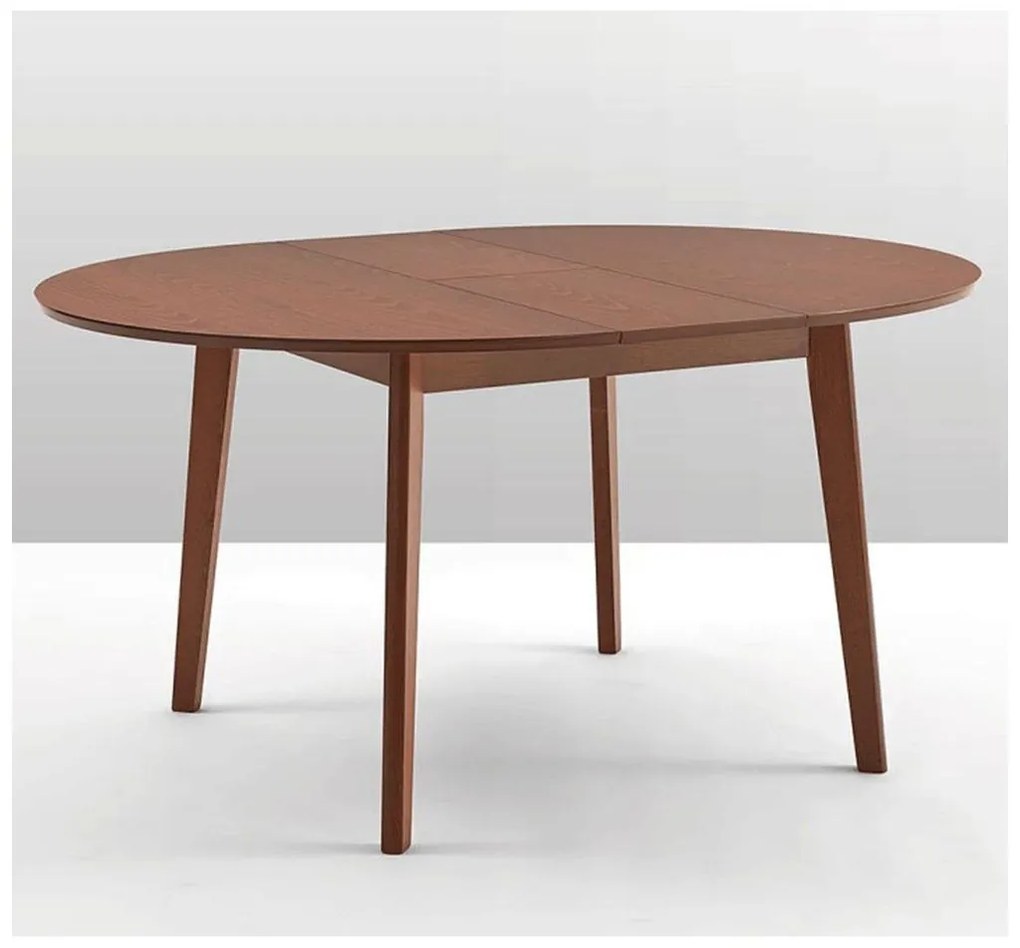 Tempo Kondela Jedálenský stôl, rozkladací, buk merlot, priemer 120 cm, ALTON