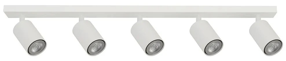 Bodové svietidlo ZOOM 5xGU10/25W/230V biela