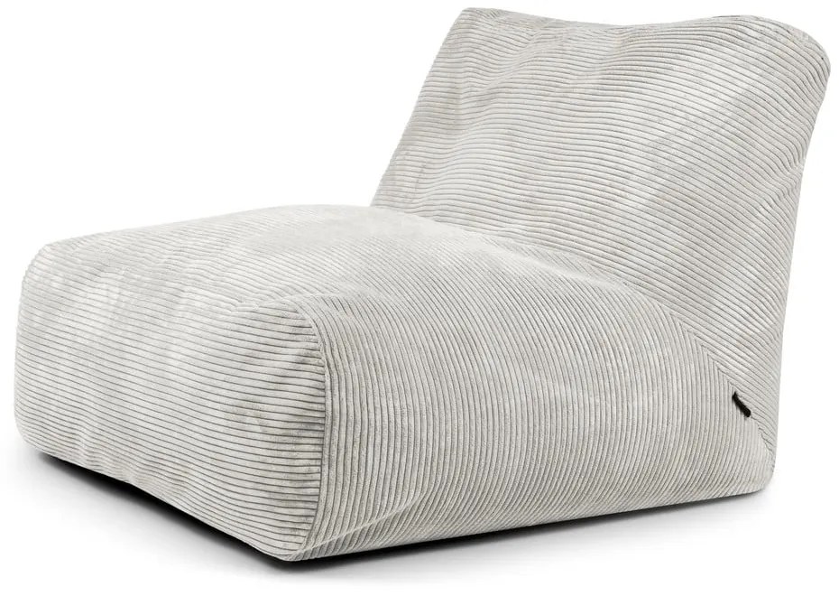 Krémový menčestrový sedací vak Tube 100 – SLOWDOWN