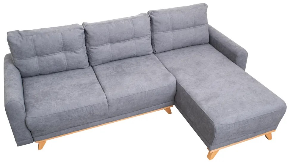 AKCIA Svetlosivá rohová sedacia súprava ORANGE, obojstranná II.akosť