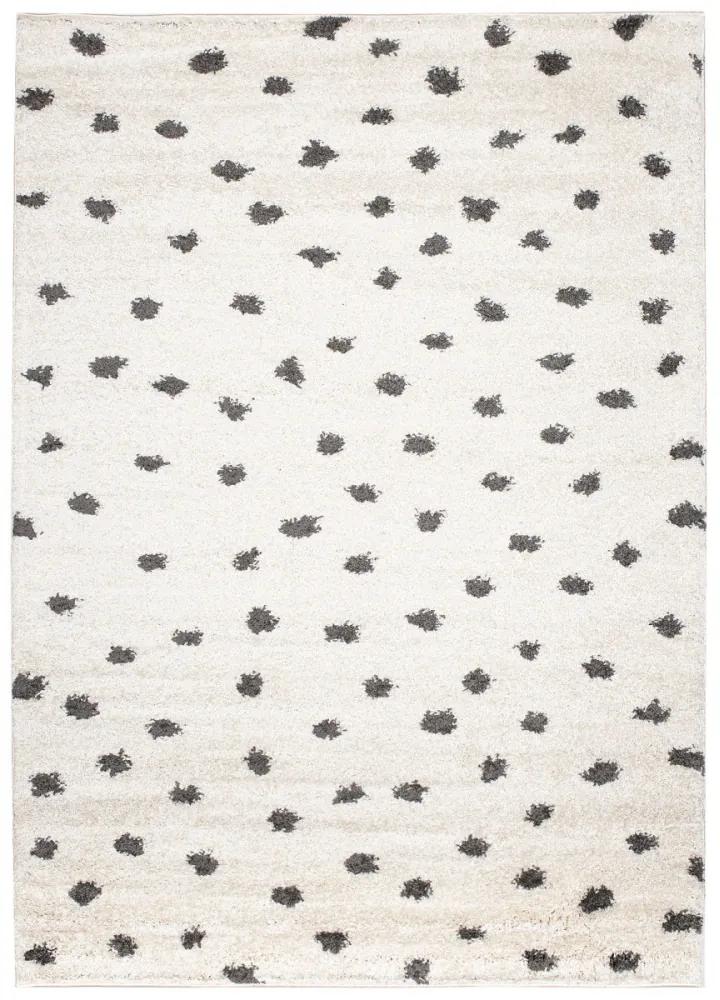 Kusový koberec shaggy Punta krémový 140x200cm