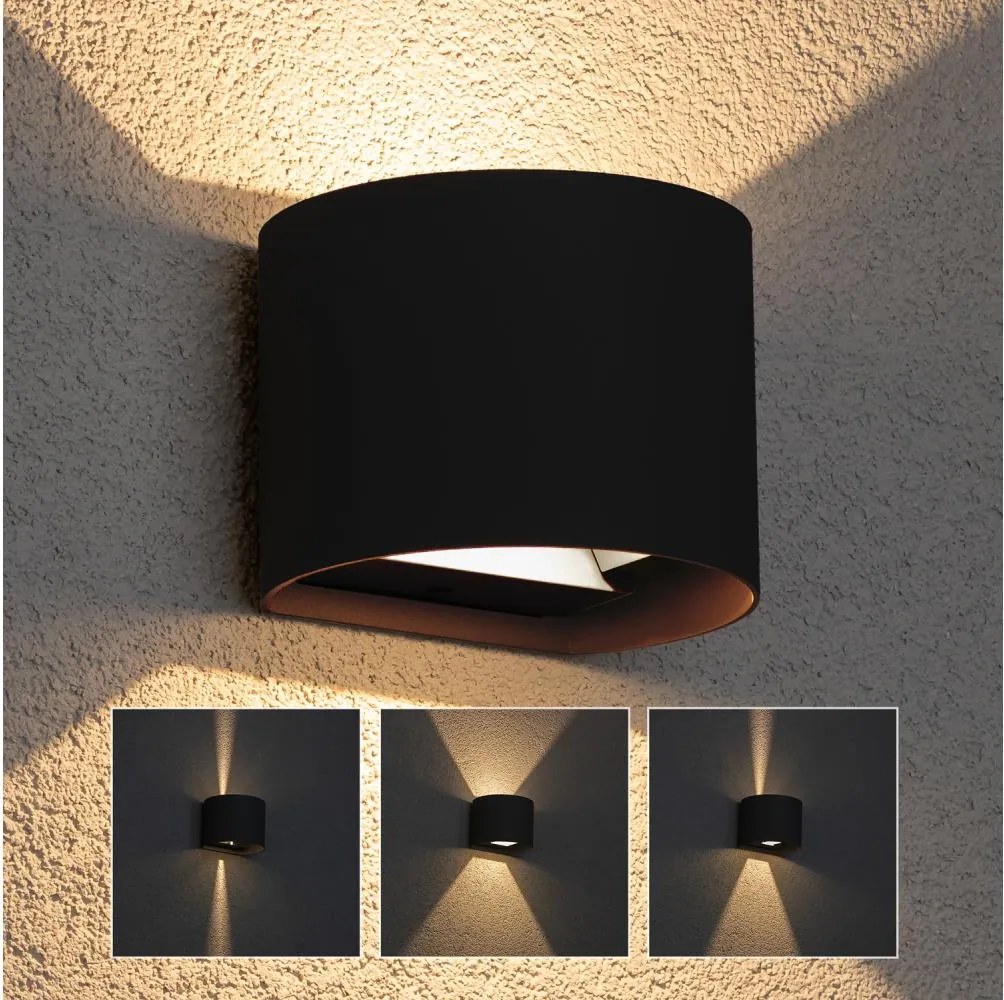 Brilagi - LED Vonkajšie nástenné svietidlo RONDO LED/6W/230V IP54