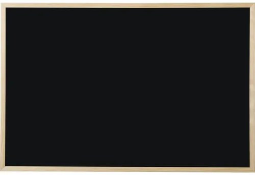 Tabuľa s dreveným rámom čierna 60 x 90 cm
