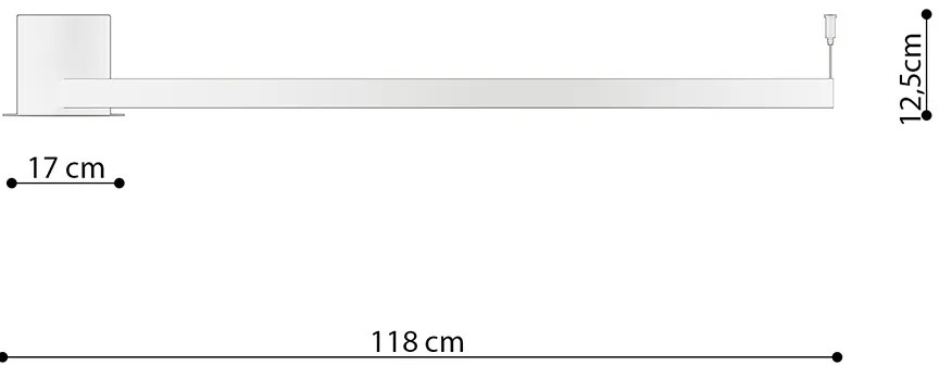 Stropné LED svietidlo Rio 110, 1x LED 70w, 3000k, w