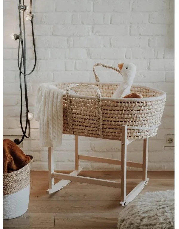 Ahojbaby Mojžišov košík pre bábätko Corn Natural + matrac Basic