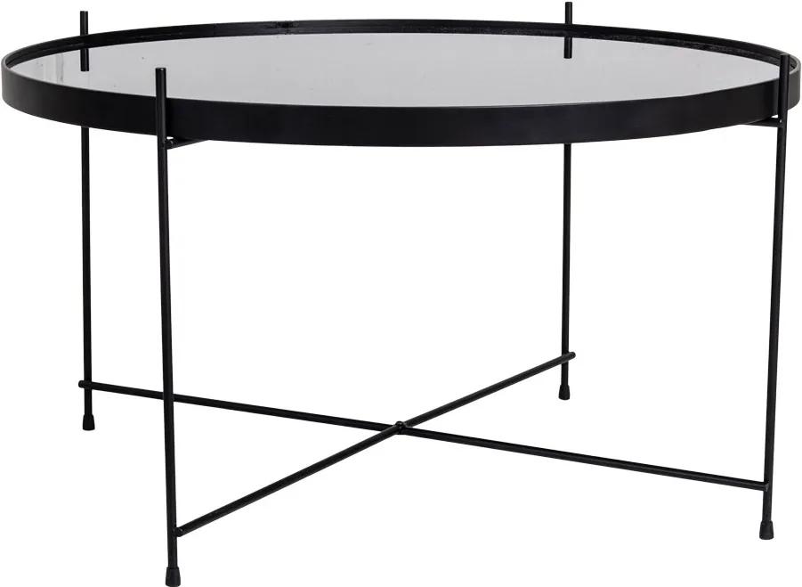 Dizajnový konferenčný stolík Tatum 70 cm čierny
