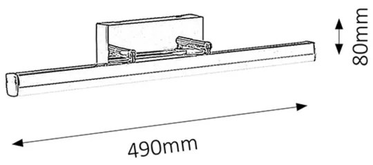 Rabalux 5719 - Kúpeľňové svietidlo SILAS LED/12W/230V IP44