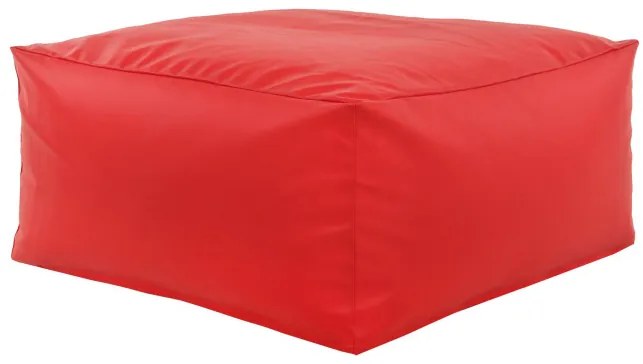 Taburetka červená kocka ekokoža