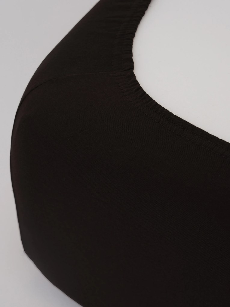 Jersey plachta Classic 90 × 200 cm - tmavo hnedá