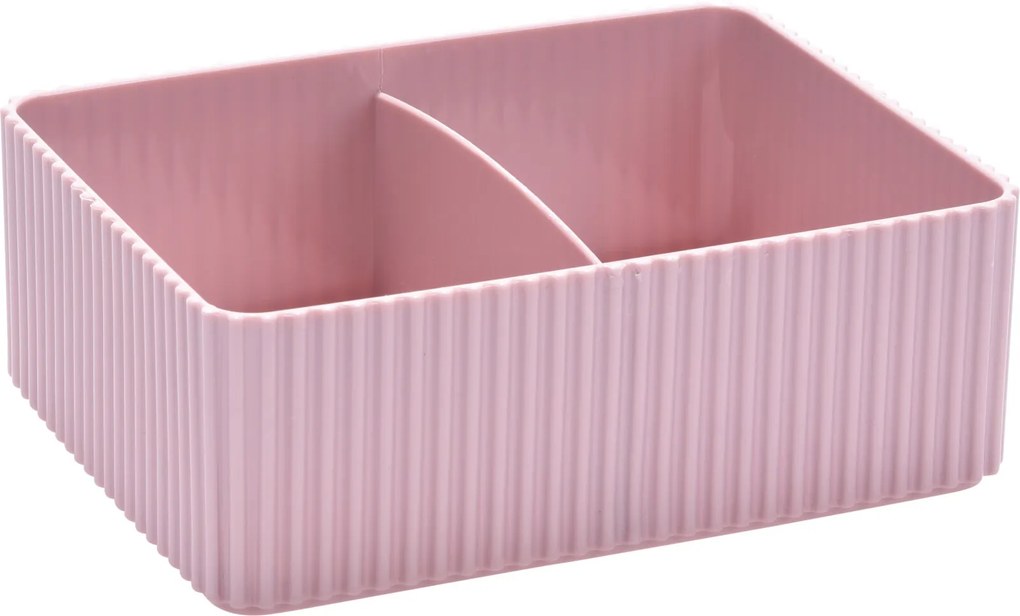 Plastový dvojitý organizér, Eleganza Farba: Ružová