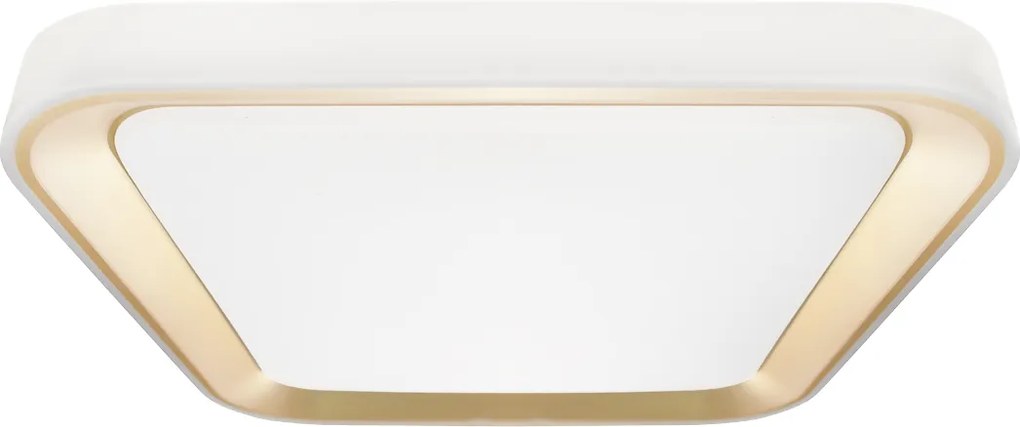 Stropné LED svietidlo Quadro, 1x LED 38w, 3000-6000k, g, s ovládačom