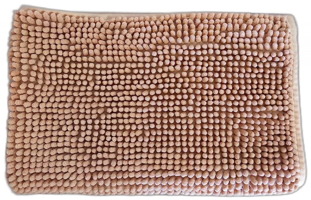 Kúpeľňová predložka LOOP - 50x80 cm - béžová