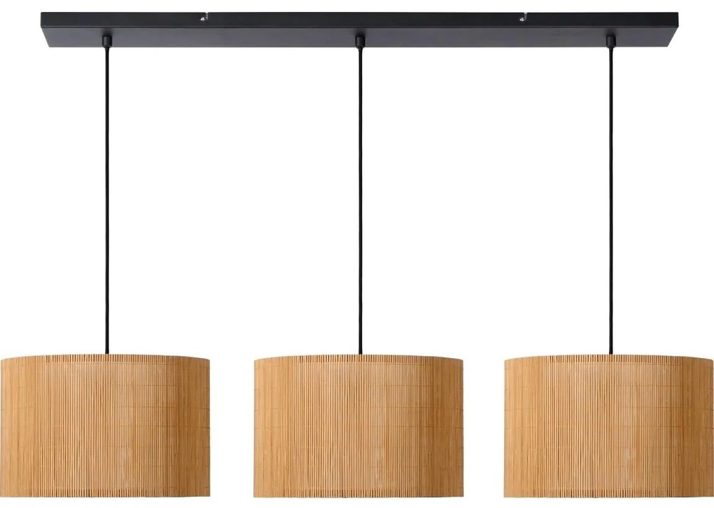 Lucide 03429/03/30 - Luster na lanku MAGIUS 3xE27/40W/230V bambus