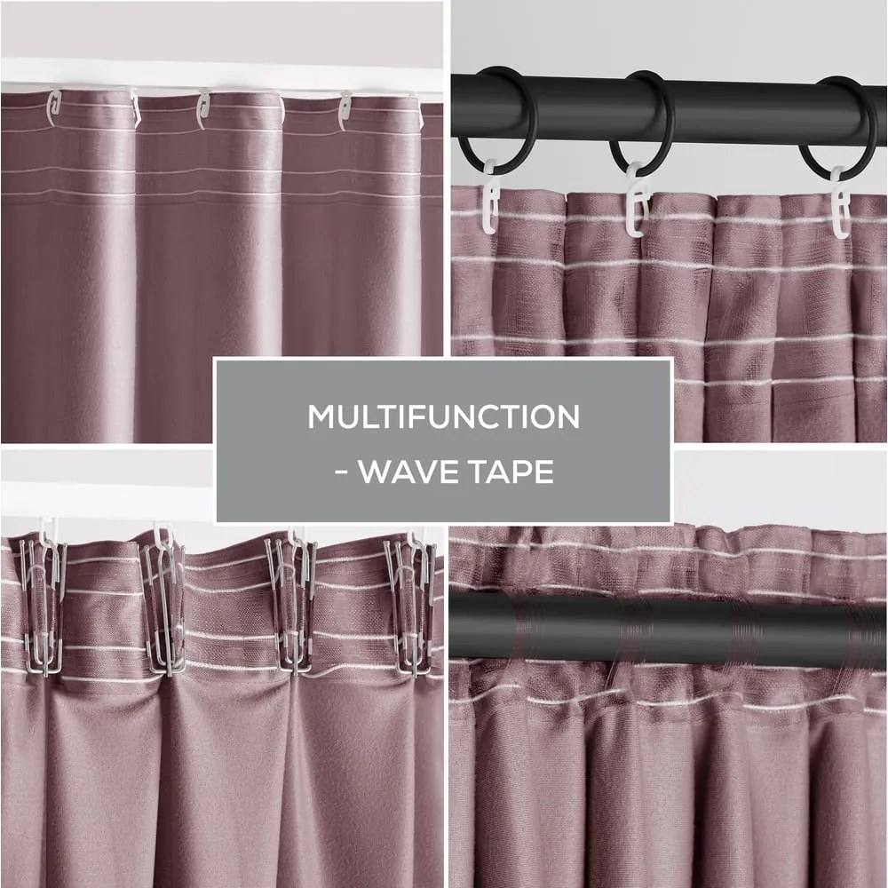 Svetlohnedý zamatový dimout záves 140x270 cm Pleat – Restilo