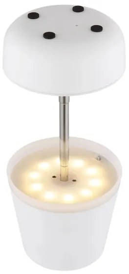 Globo 36638W - LED Solárna lampa 10xLED/0,06W/3V IP44 biela